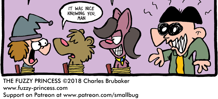 The Fuzzy Princess - Episode 254, Page 1: 2018-05-02-Stupid Hat